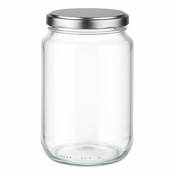 375ml Rundglas mit BasicSeal Deckel silber UNiTWIST