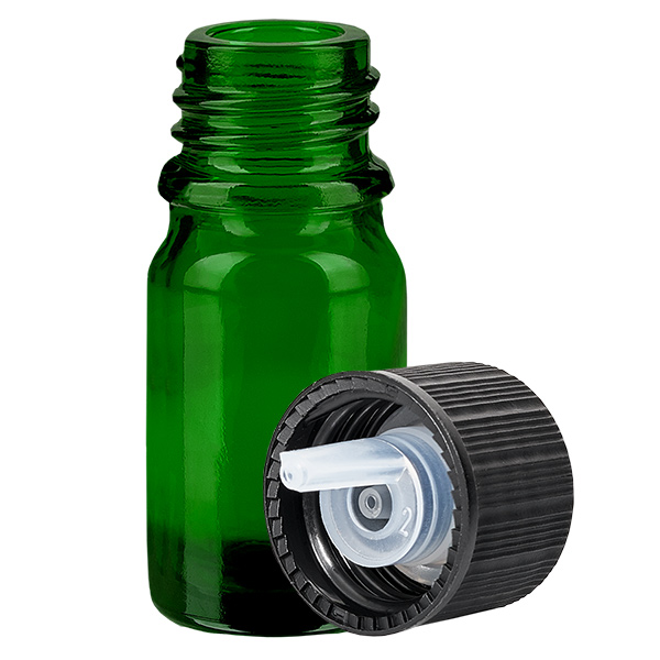 5ml Tropfflasche 1mm schwarz Standardverschluss GreenLine UT18/5 5ml Tropfflasche 1mm schwarz Standardverschluss GreenLine UT18/5