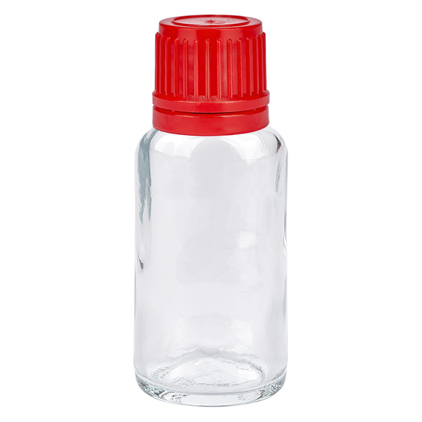 20ml Flasche 11mm Schraubverschluss rot Originalitätsverschluss ClearLine UT18/20 20ml Flasche 11mm Schraubverschluss rot Originalitätsverschluss ClearLine UT18/20