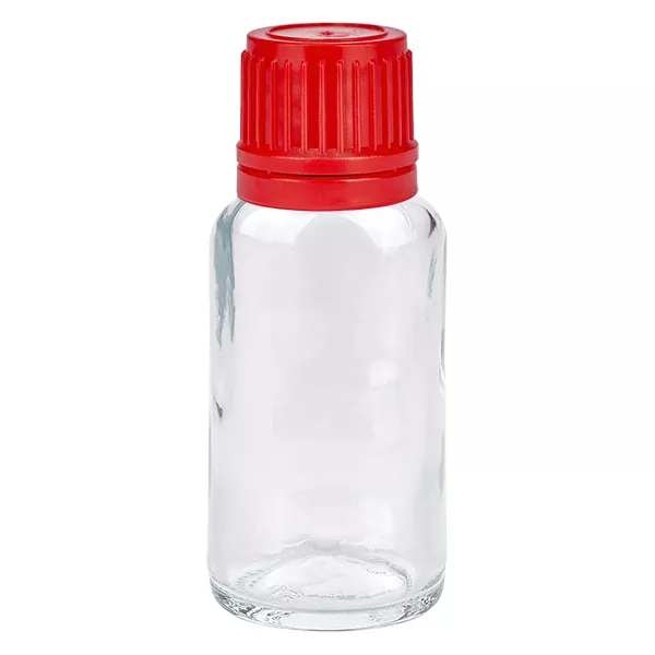 20ml Flasche 11mm Schraubverschluss rot Originalitätsverschluss ClearLine UT18/20 20ml Flasche 11mm Schraubverschluss rot Originalitätsverschluss ClearLine UT18/20