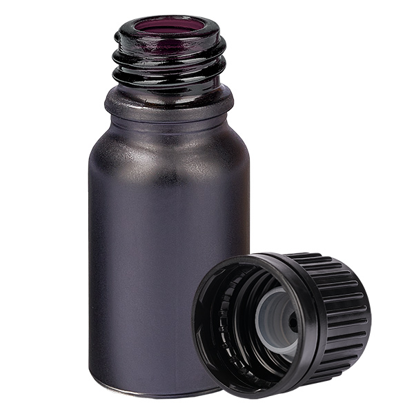 10ml Globuliflasche 3mm Giessring schwarz Originalitätsverschluss BlackL. UT18/10 10ml Globuliflasche 3mm Giessring schwarz Originalitätsverschluss BlackL. UT18/10