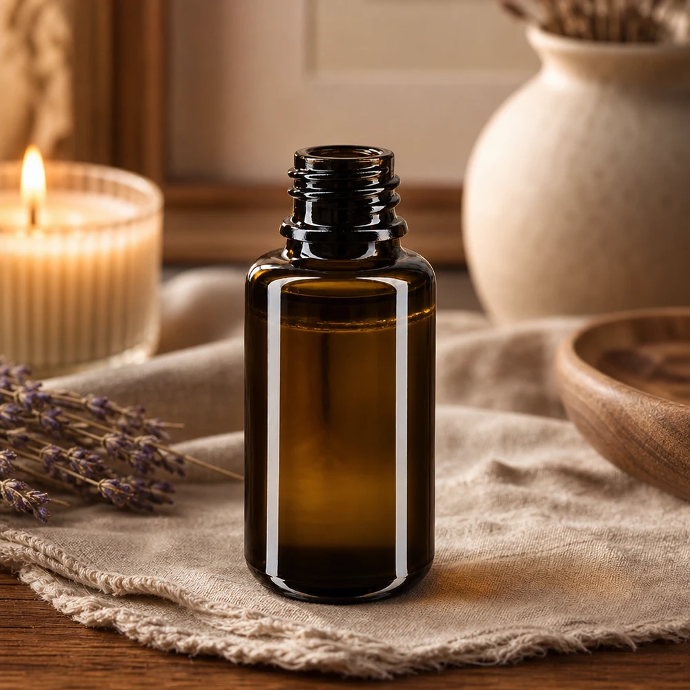 20ml Orion Violettglas Flasche mit breiter Öffnung für einfache Befüllung und Reinigung