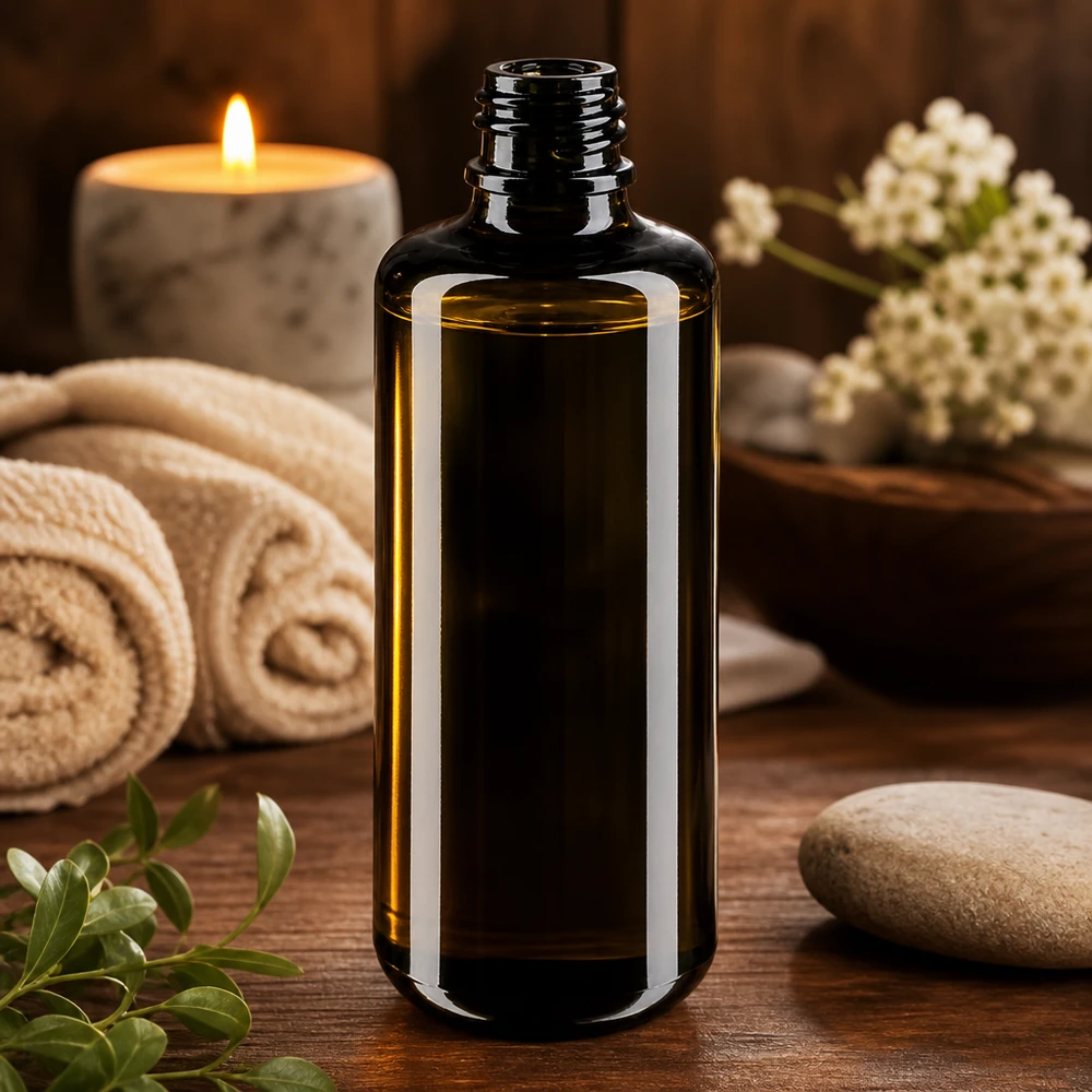 Praktische 100ml Tropfflasche Orion aus Violettglas Miron für präzise Portionierung und Lagerung