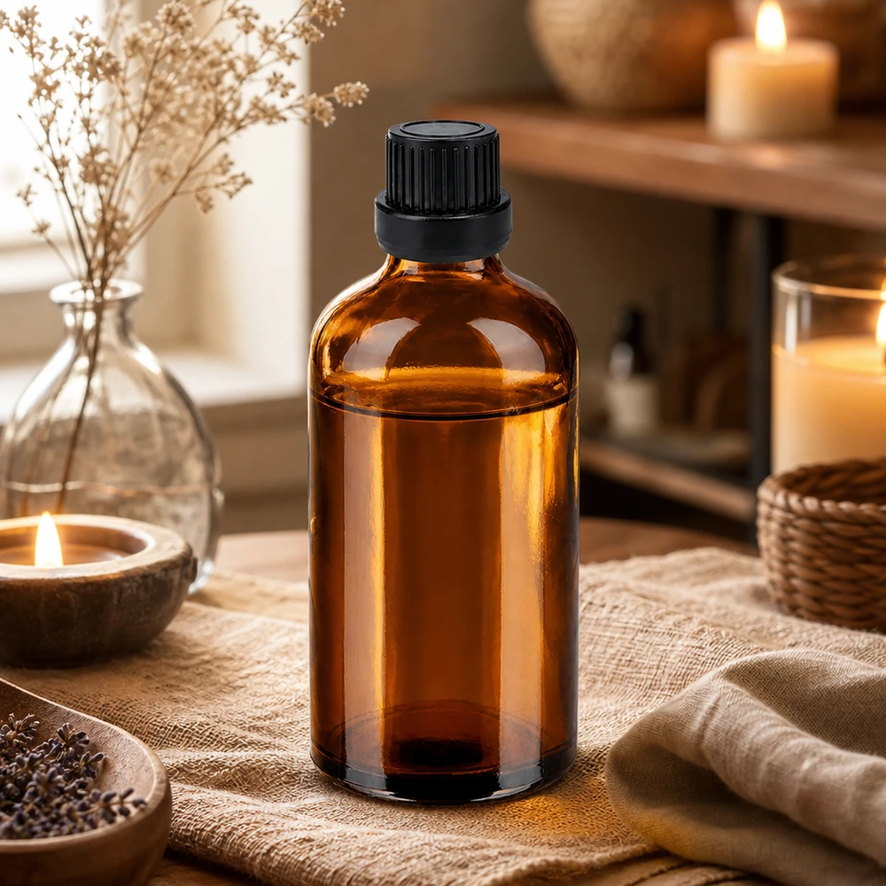 Vielseitige 100ml Glasflasche mit Tropfverschluss für Kosmetik Naturheilkunde und DIY-Projekte