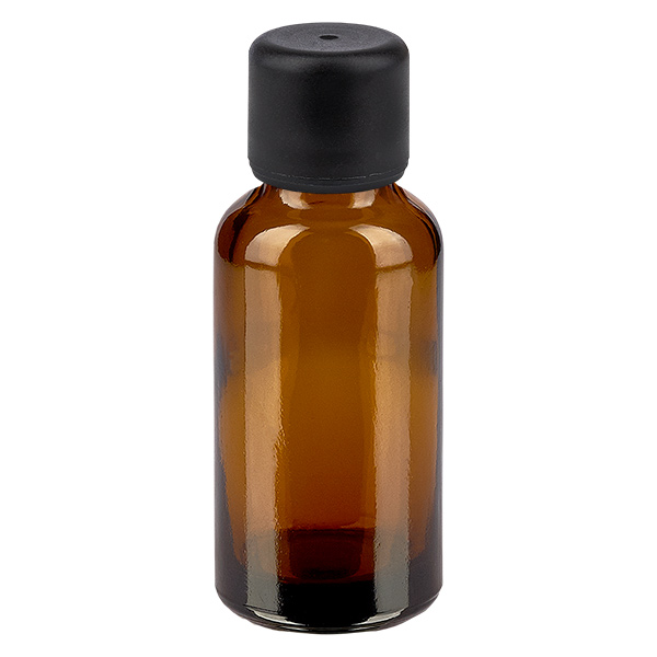 30ml Flasche 6mm Schraubverschluss schwarz Standard BrownLine UT18/30