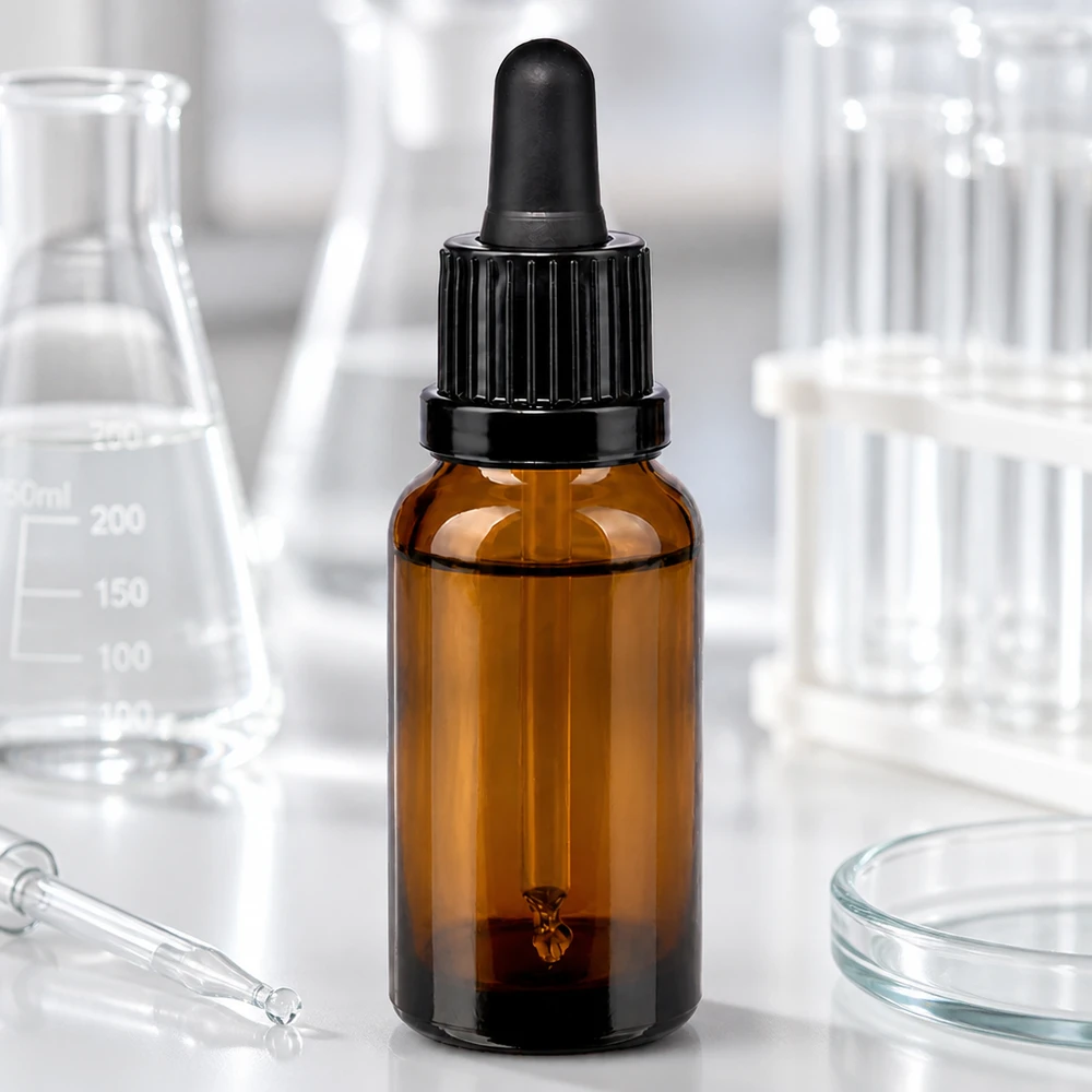 20ml BrownLine Glasflasche mit Pipettenverschluss für die sichere Aufbewahrung hochwertiger Öle und Seren
