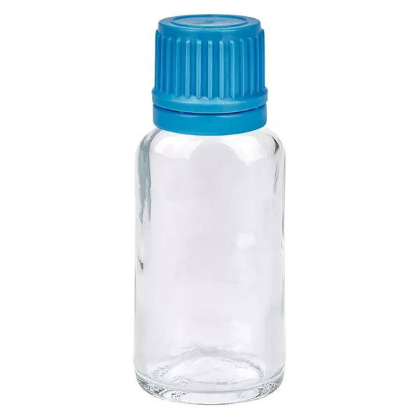 20ml Flasche 11mm Schraubverschluss blau Originalitätsverschluss ClearLine UT18/20 20ml Flasche 11mm Schraubverschluss blau Originalitätsverschluss ClearLine UT18/20