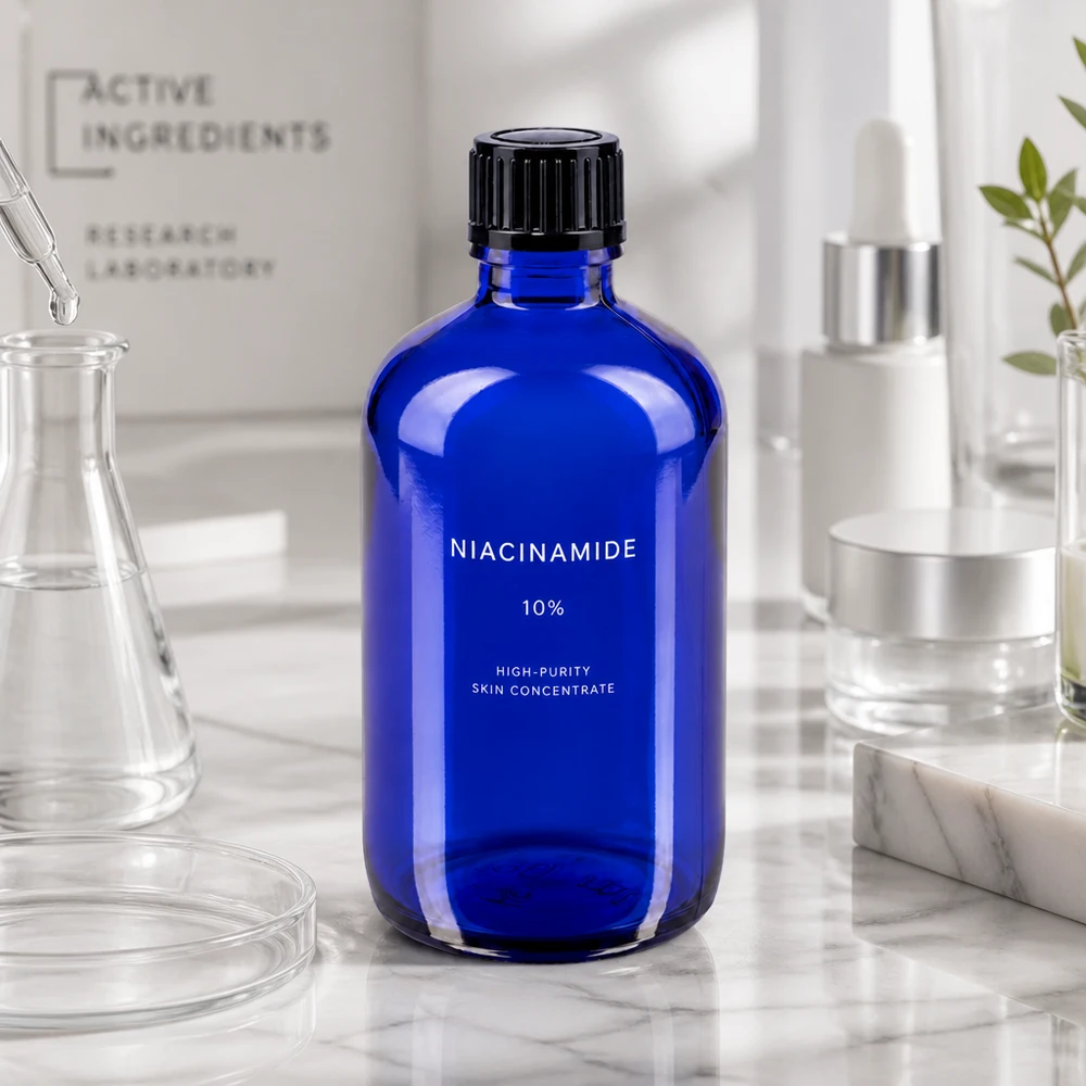 Apothekenflasche blau 100ml Tropfverschluss 1mm schwarz Standard Schlanke kobaltblaue 100ml Glasflasche mit Tropfverschluss zwischen Laborglasgeräten