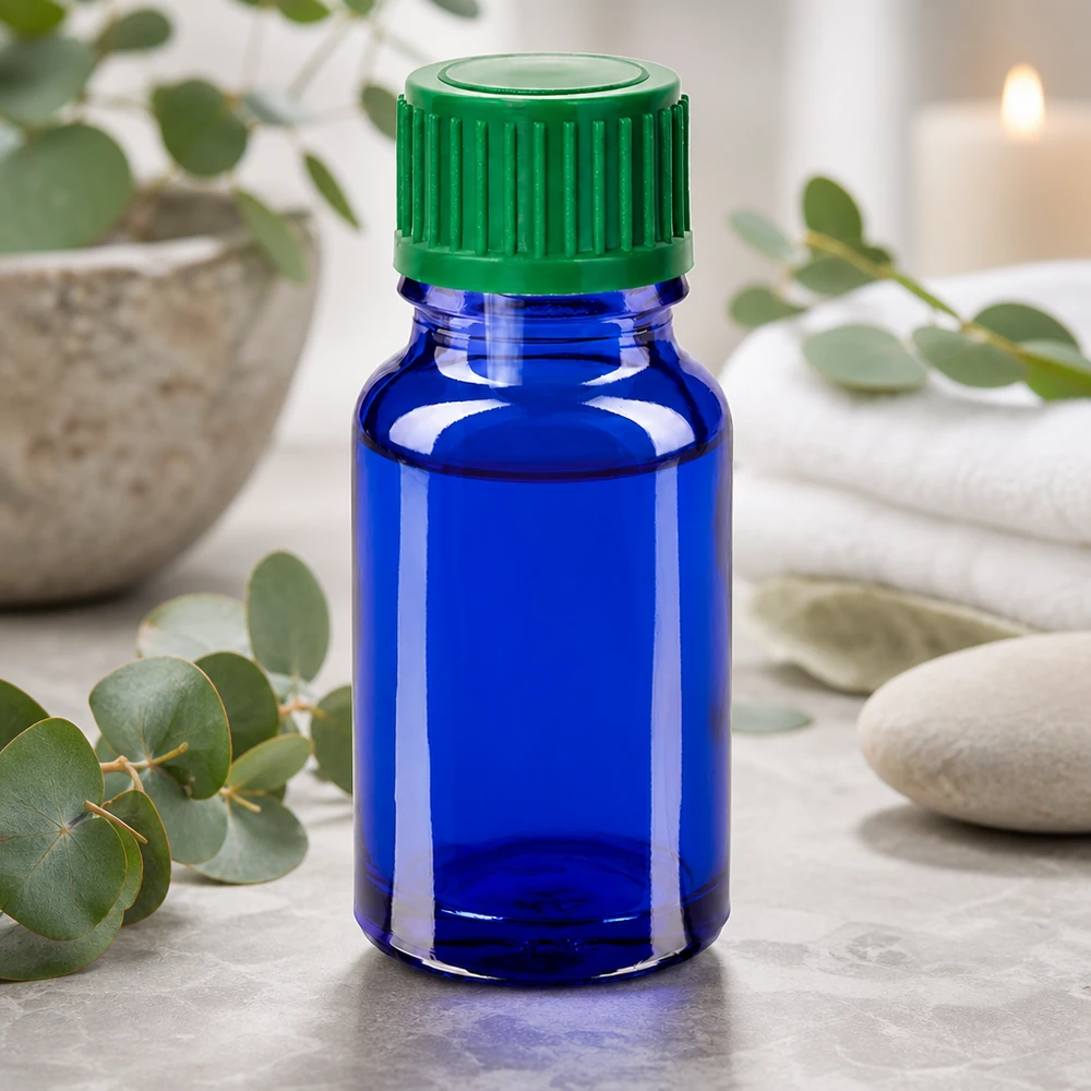 Ergonomische 10ml Glasflasche STD BlueLine mit optimaler Griffigkeit für einfache Handhabung