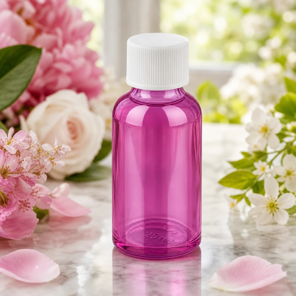 30ml PurpleLine Flasche mit weißem Schraubverschluss perfekt für DIY-Kosmetik und Mischungen