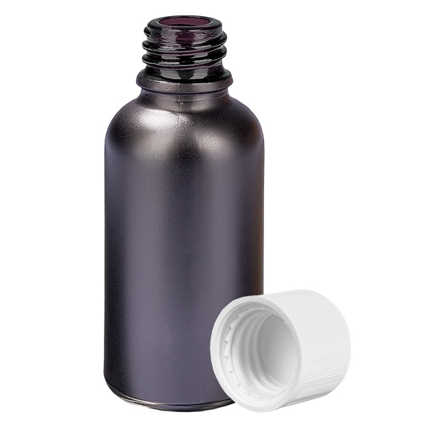 30ml Flasche 11mm Schraubverschluss weiß Standard Kindersicherung BlackLine UT18/30 30ml Flasche 11mm Schraubverschluss weiß Standard Kindersicherung BlackLine UT18/30