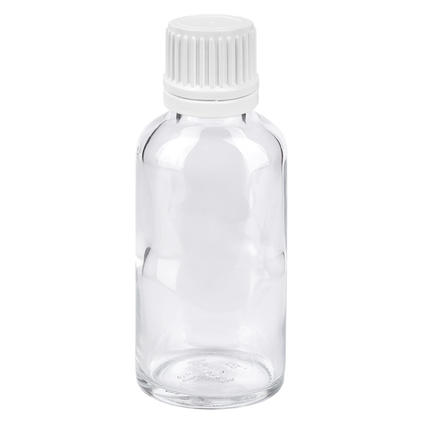 30ml Tropfflasche 0.7mm weiß Originalitätsverschluss ClearLine UT18/30