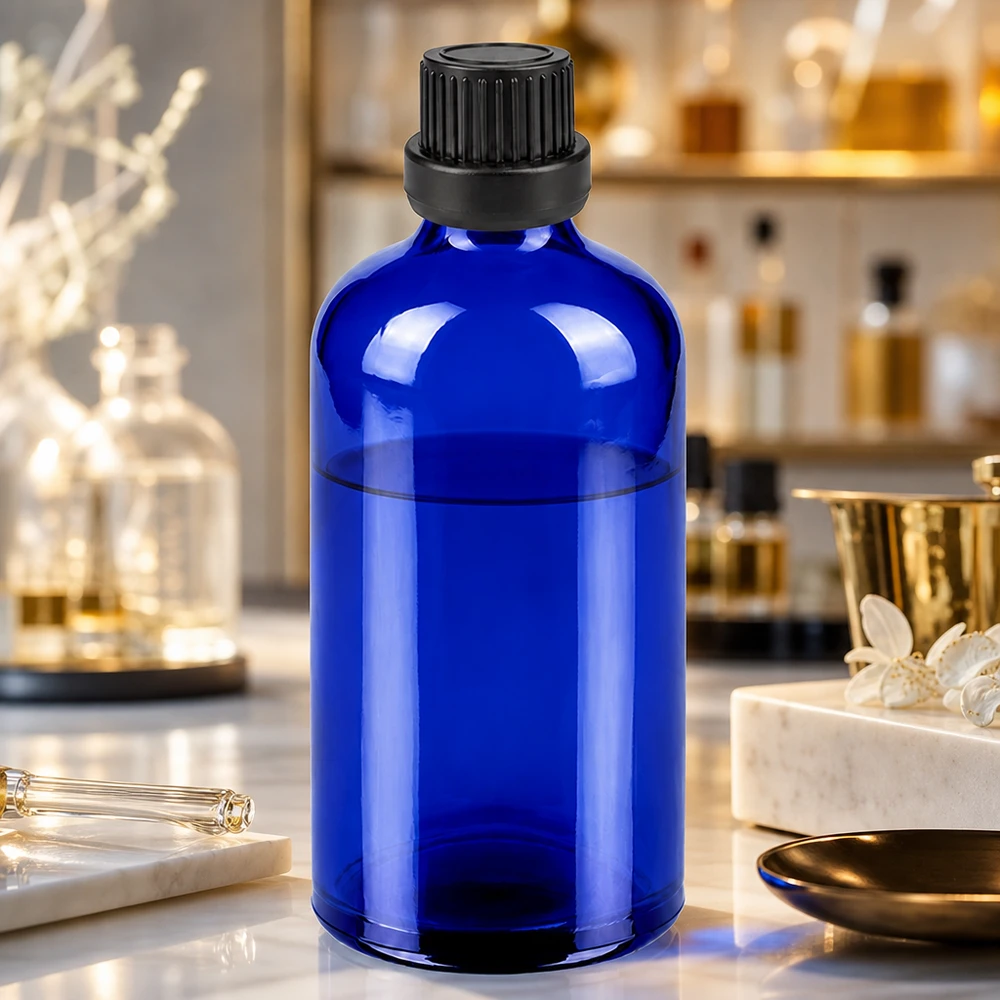 100ml Tropfflasche 2mm schwarz Originalitätsverschluss BlueLine UT18/100