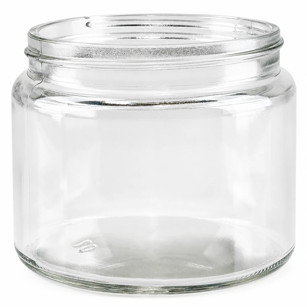 Salbenglas (Glastiegel) 250 ml klar, ohne Deckel Salbenglas 250ml klar ohne Deckel Glastiegel leer für Salben Cremes kosmetische Produkte