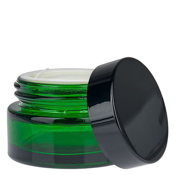 Glastiegel 20ml grün mit Einlegedeckel UNiTWIST Glastiegel 20ml grün mit Einlegedeckel UNiTWIST