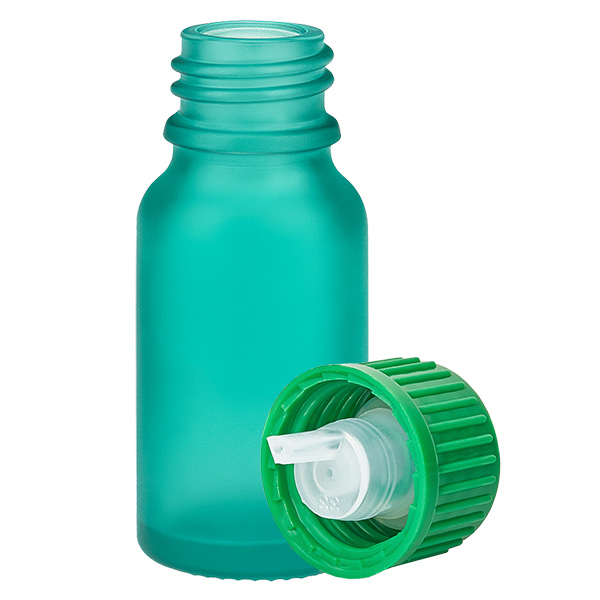 10ml Tropfflasche 0.8mm grün Standardverschluss GreenLine UT18/10