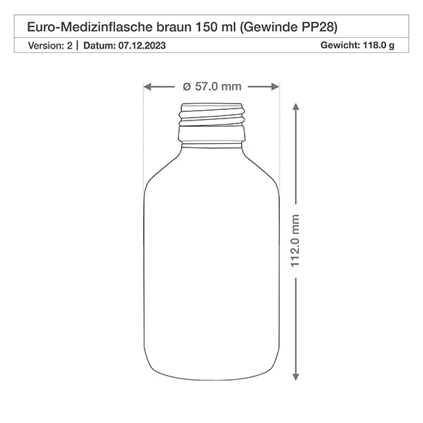 150ml Medizinflasche braun, mit Dispenserpumpe schwarz ApoGlas 150ml Medizinflasche braun, mit Dispenserpumpe schwarz ApoGlas