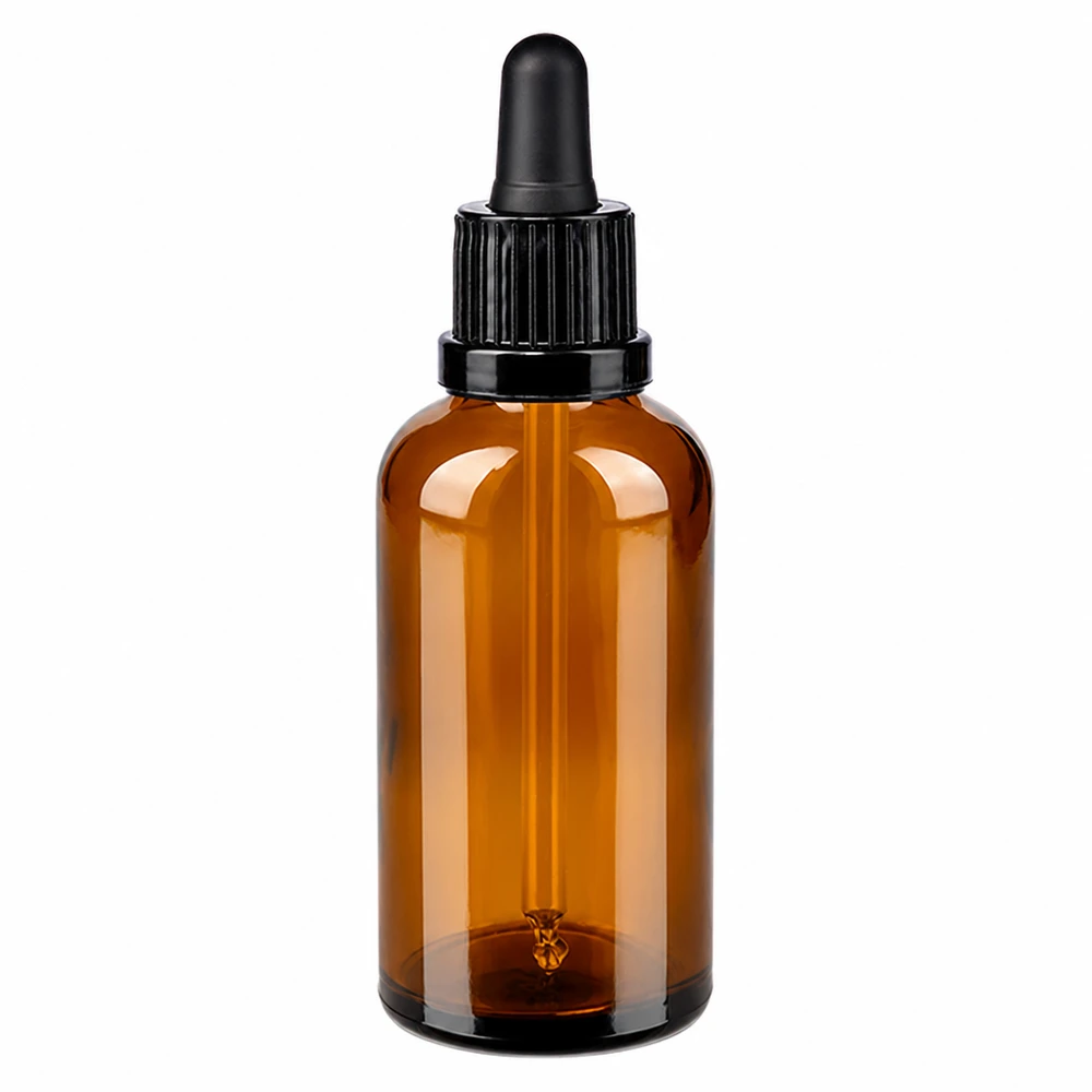 50ml Pipettenflasche schwarz Originalitätsverschluss BrownLine UT18/50 Braune 50ml Tropferflasche schwarzer Pipettenverschluss OV BrownLine UT18/50 lichtgeschützt