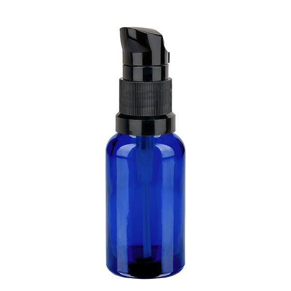 20ml Pumpflasche schwarz Standardverschluss BlueLine UT18/20