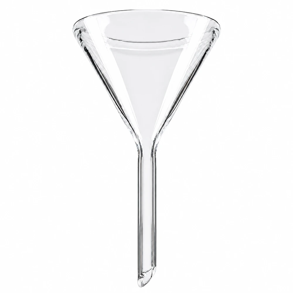 Wissenschaftlicher Glastrichter 60° Winkel 40mm Öffnung aus hochwertigem Kalk-Soda-Glas
