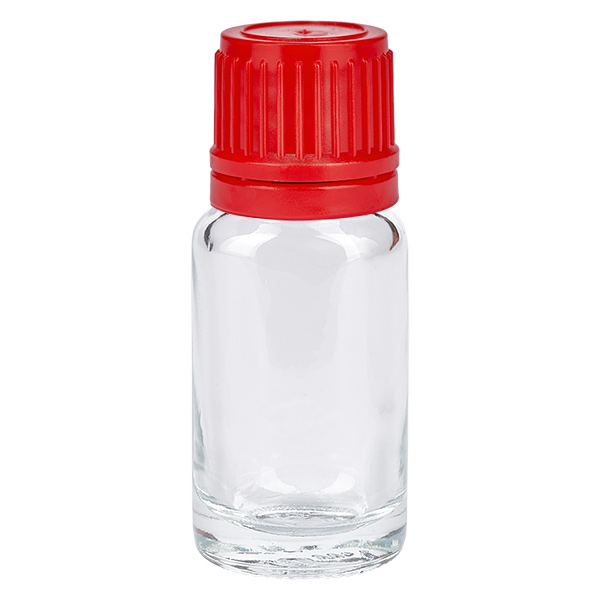 10ml Flasche 11mm Schraubverschluss rot Originalitätsverschluss ClearLine UT18/10 10ml Flasche 11mm Schraubverschluss rot Originalitätsverschluss ClearLine UT18/10