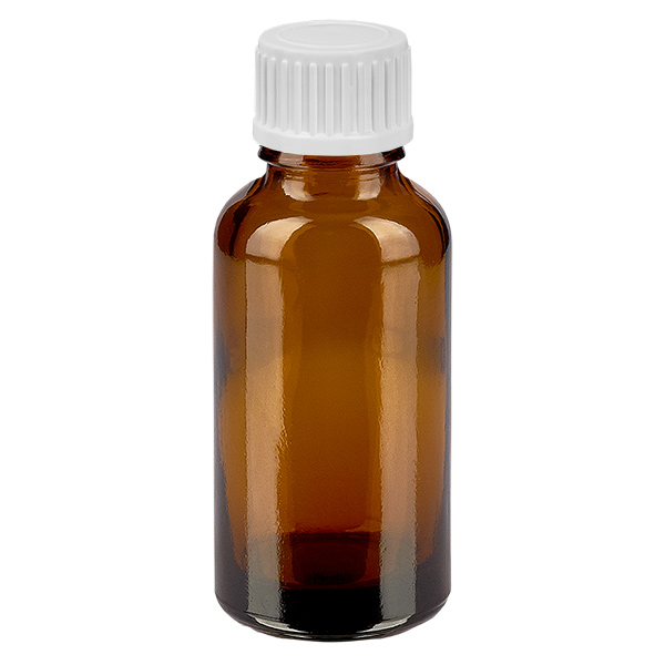 30ml Tropfflasche 0.9mm weiß Standardverschluss BrownLine UT18/30