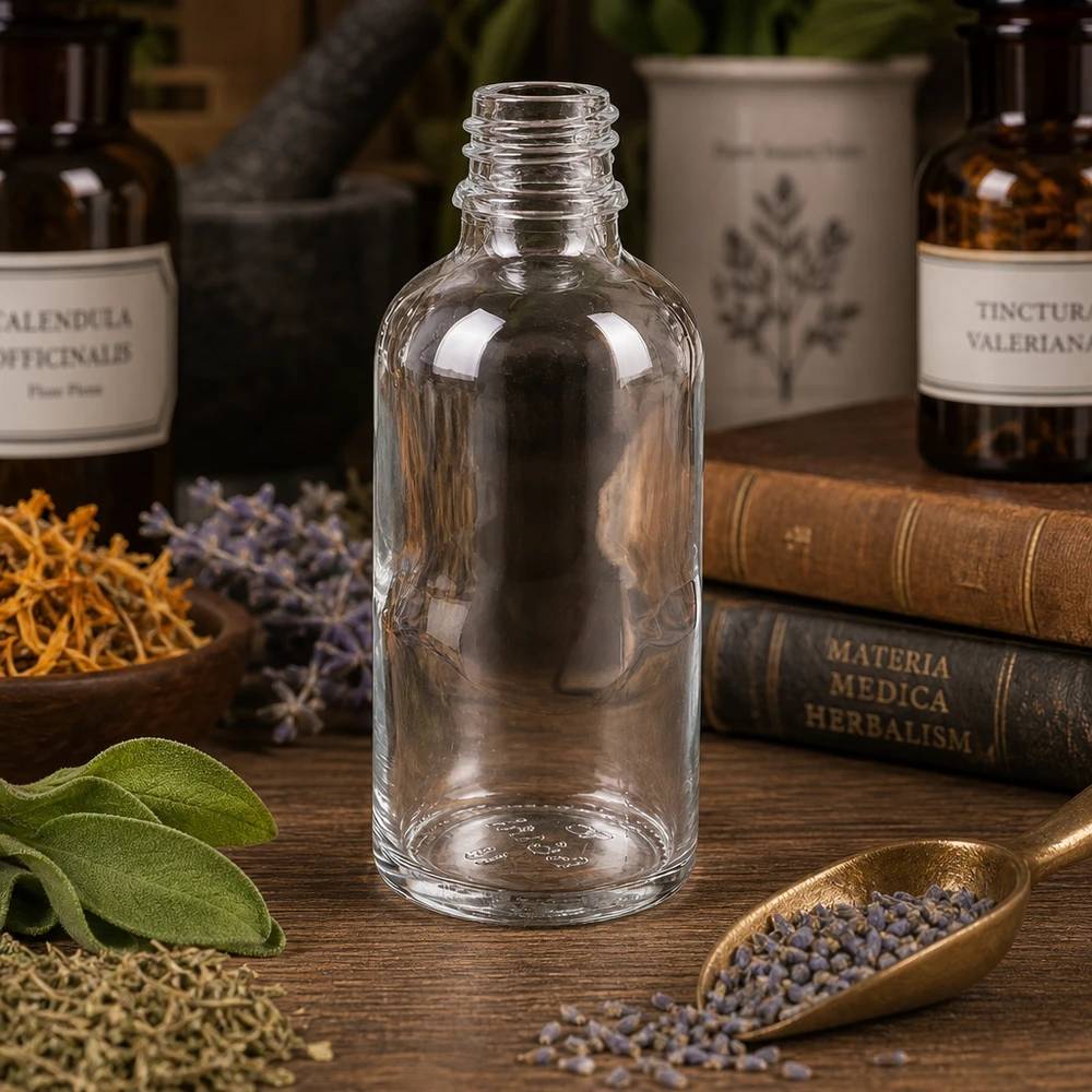 Professionelle 50ml Apothekerflasche ApoGlas für Labore Praxen und Heilpraktiker