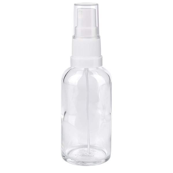 50ml Sprayflasche weiß/transparent Standardverschluss ClearLine UT18/50 50ml Sprayflasche weiß/transparent Standardverschluss ClearLine UT18/50