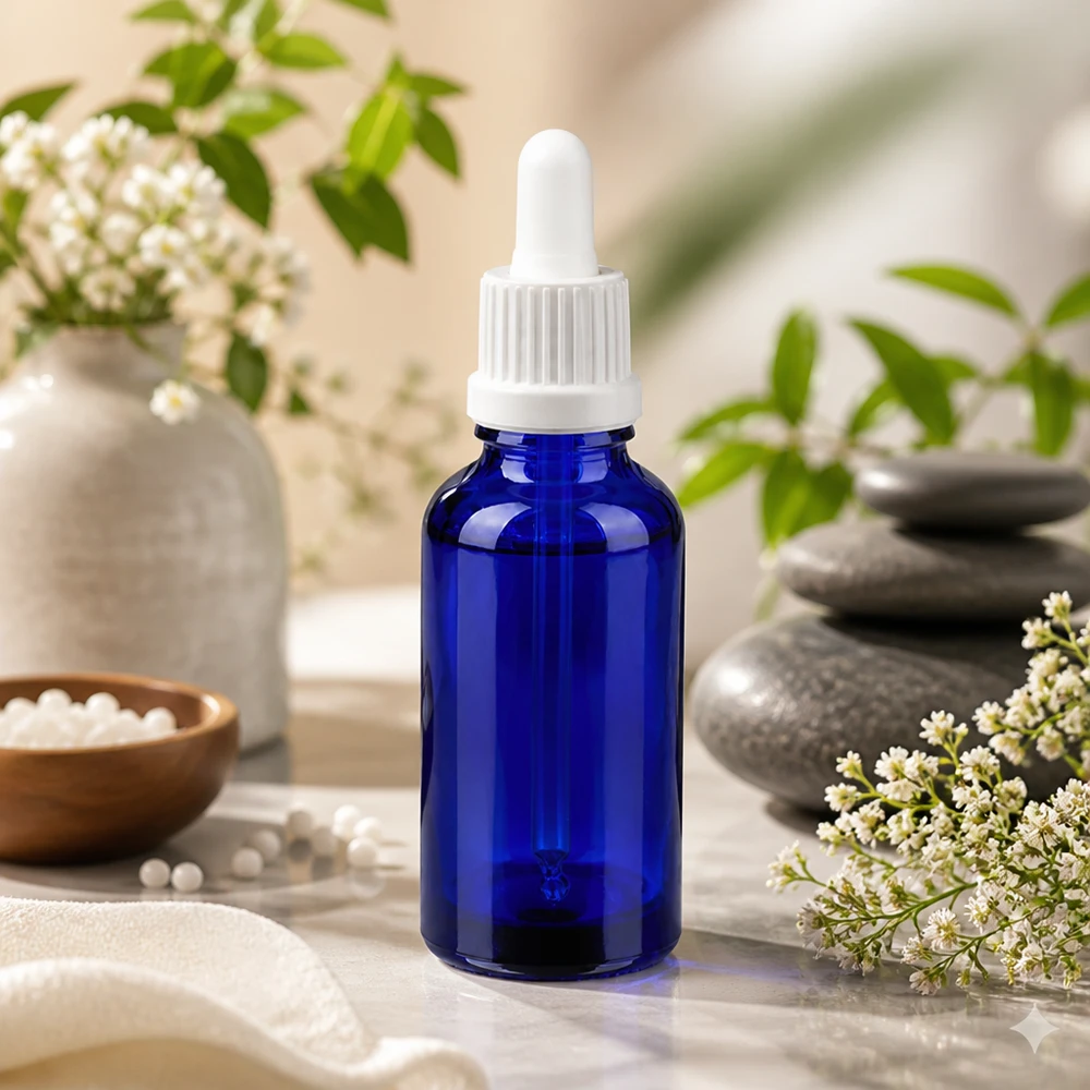 30ml Pipettenflasche weiß Originalitätsverschluss BlueLine UT18/30 Kompakte 30ml Pipettenflasche BlueLine UT18 DIN18 ideal für Reisen und unterwegs