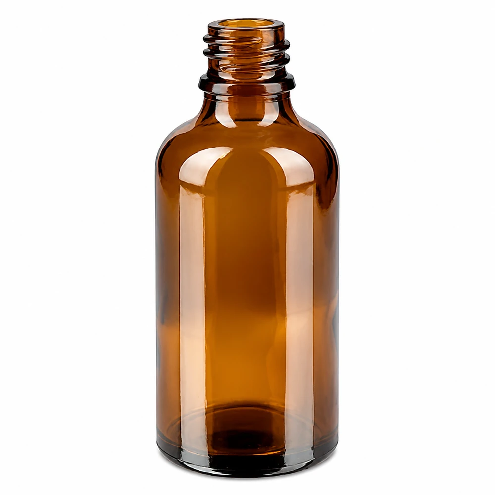 Professionelle 50ml Braunglasflasche für Labor und Pharmazie mit standardisiertem Gewinde