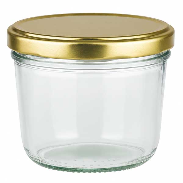 230ml Sturzglas mit BasicSeal Deckel gold UNiTWIST