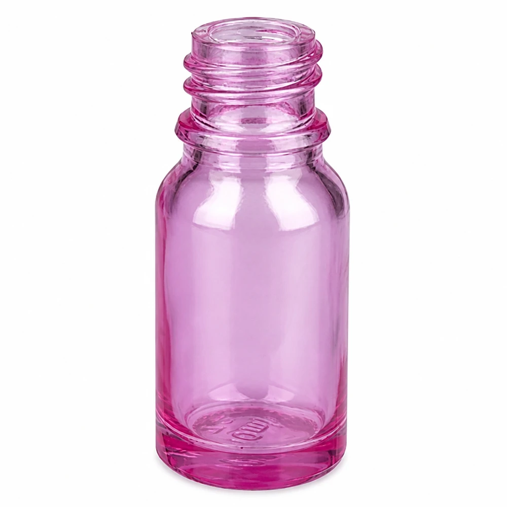 Stilvolle Mini-Sprayflasche 10ml mit UV-Schutz durch violette Glasfärbung