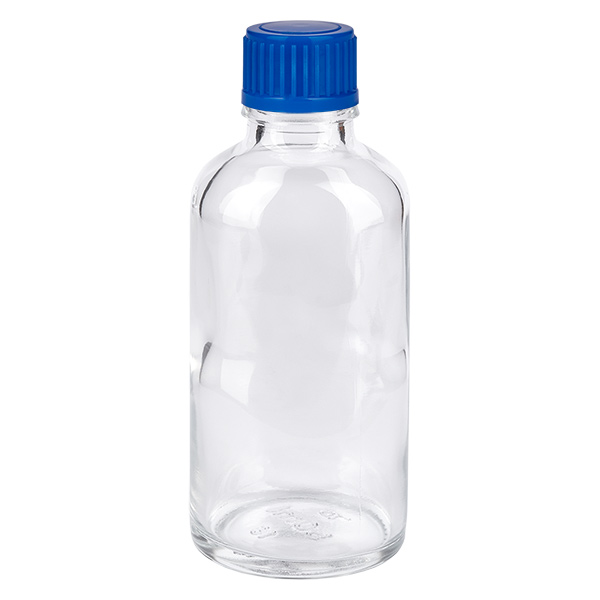 50ml Flasche 11mm Schraubverschluss blau Standard ClearLine UT18/50 50ml Flasche 11mm Schraubverschluss blau Standard ClearLine UT18/50