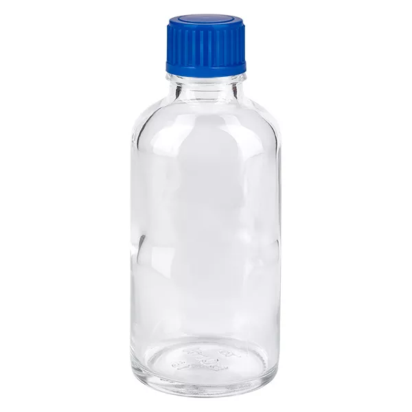 50ml Flasche 11mm Schraubverschluss blau Standard ClearLine UT18/50
