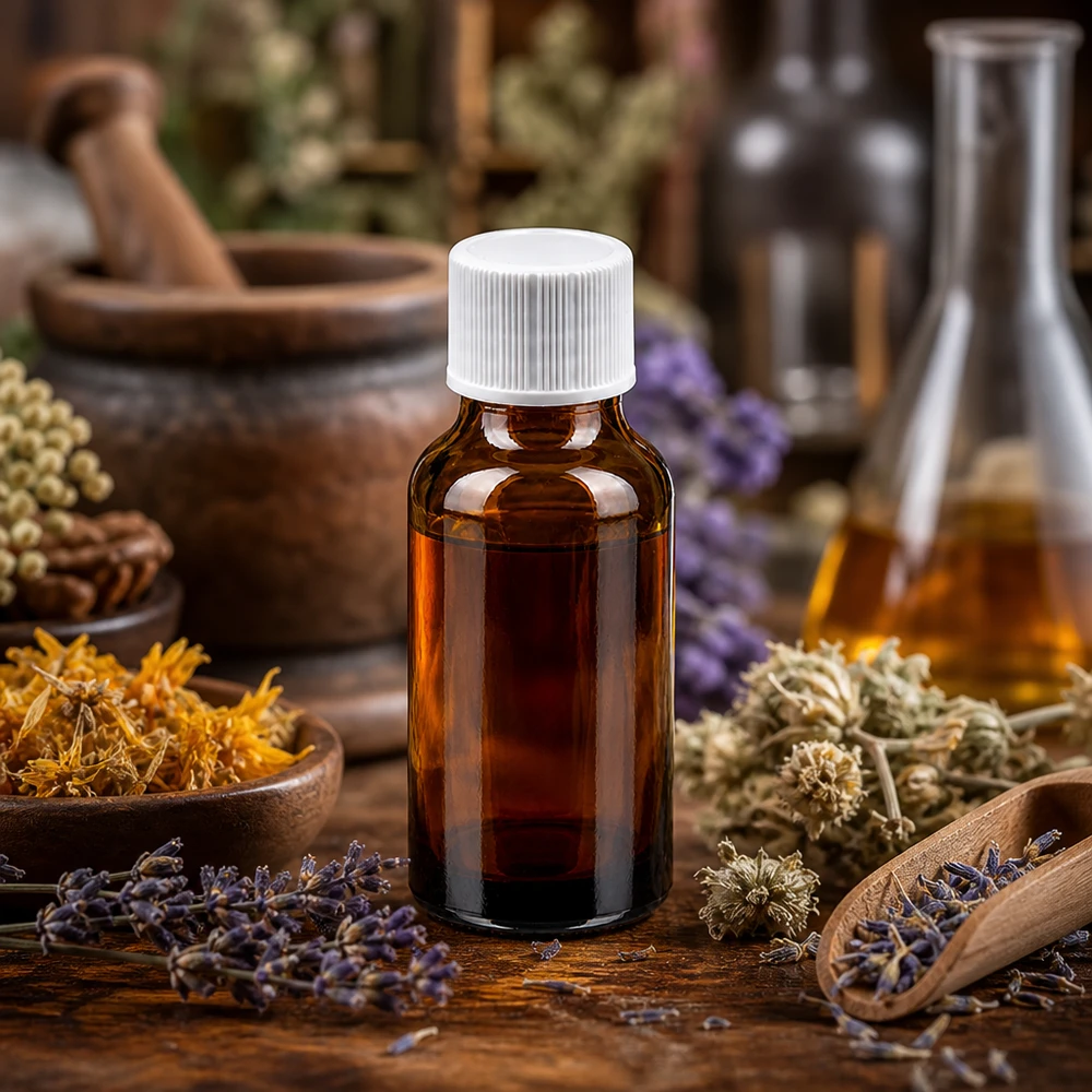 Braune 20ml Glasflasche mit STD-Verschluss perfekt für DIY-Kosmetik und Naturheilmittel