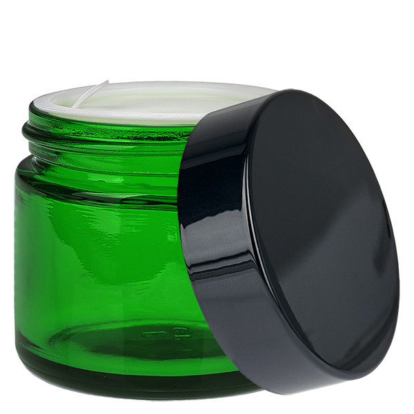 Glastiegel 60ml grün mit Einlegedeckel UNiTWIST Glastiegel 60ml grün mit Einlegedeckel UNiTWIST