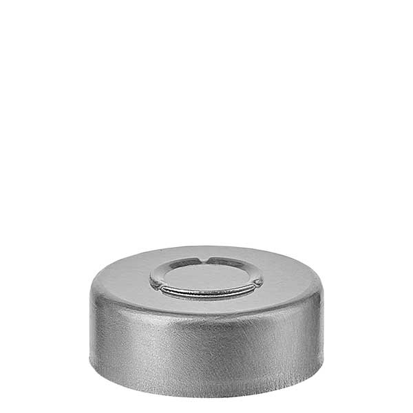 Bördelkappe 20.25 x 7.4 mm MITTEL-Abriss silber Bördelkappe 20.25 x 7.4 mm MITTEL-Abriss silber