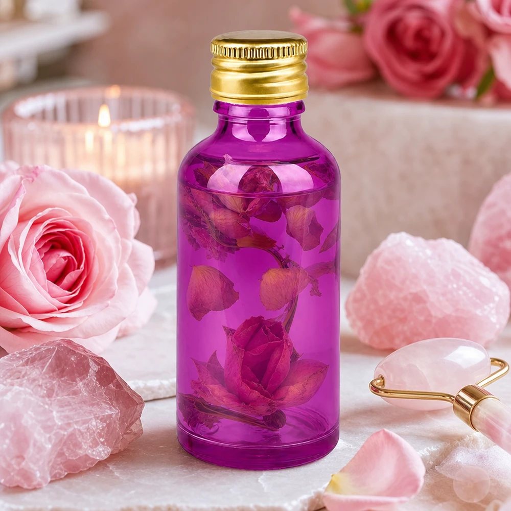 Violette Glasverpackung 50ml mit luftdichtem SV-Verschluss für lange Produkthaltbarkeit