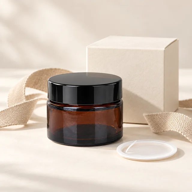 30 ml Braunglas als Geschenkidee für Ihre eigene Kosmetik. – KI-illustriertes Anwendungsbeispiel
