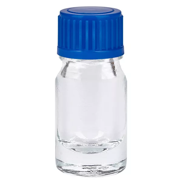 5ml Flasche 11mm Schraubverschluss blau Standard ClearLine UT18/5 5ml Flasche 11mm Schraubverschluss blau Standard ClearLine UT18/5