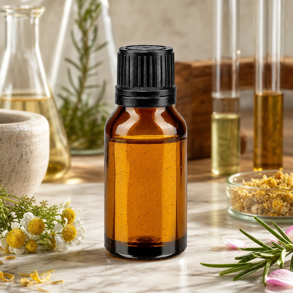 Apothekenflasche braun 15ml Tropfverschluss Giessring 1mm schwarz Originalitätsverschluss Lichtschützende 15ml Apothekerflasche mit schwarzem Tropfer für präzise Öldosierung