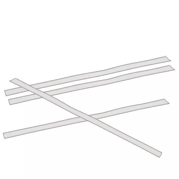 Clipbandverschluss flach weiß (100er Pack) 100mm Clipbandverschluss flach weiß (100er Pack) 100mm