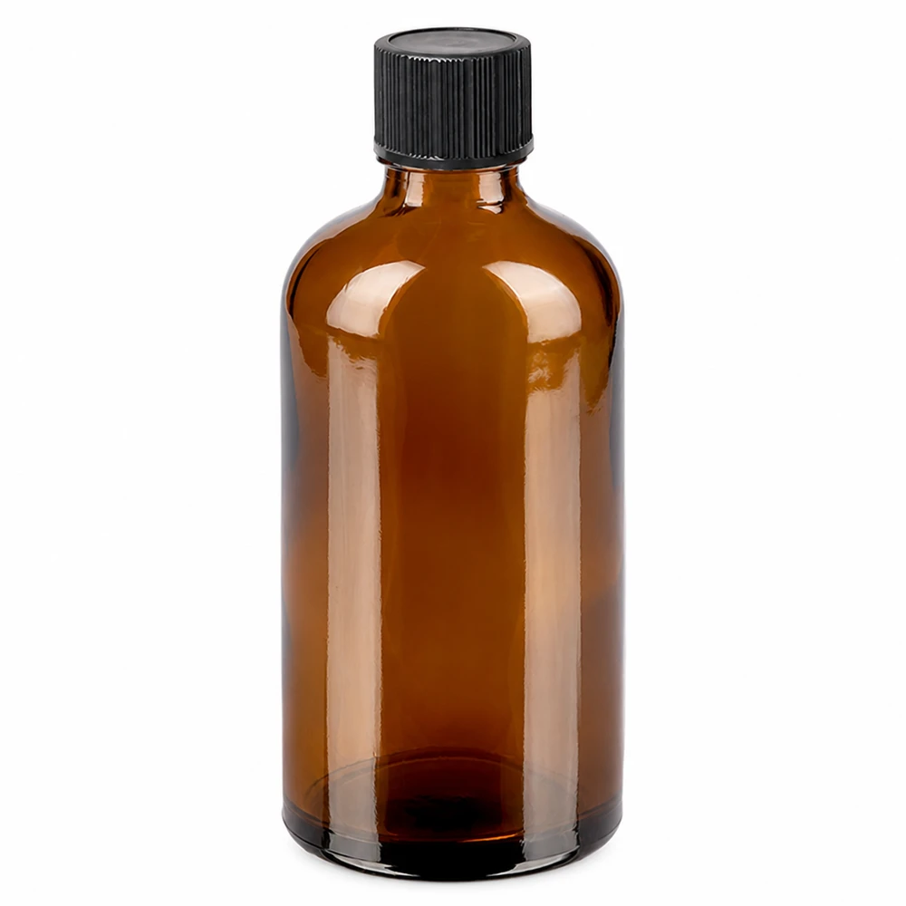 100ml Tropfflasche 1mm schwarz Standardverschluss BrownLine UT18/100 Präzisions-Tropfflasche 100ml aus dunklem Glas mit 1mm Dosieröffnung