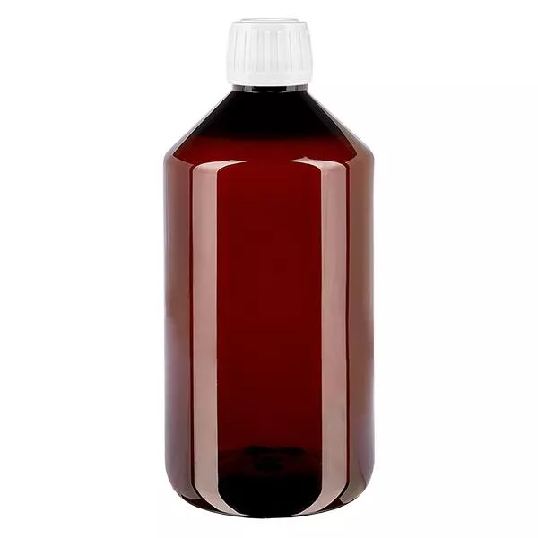 PET Flasche 750ml mit weißem Standard Originalitätsverschluss