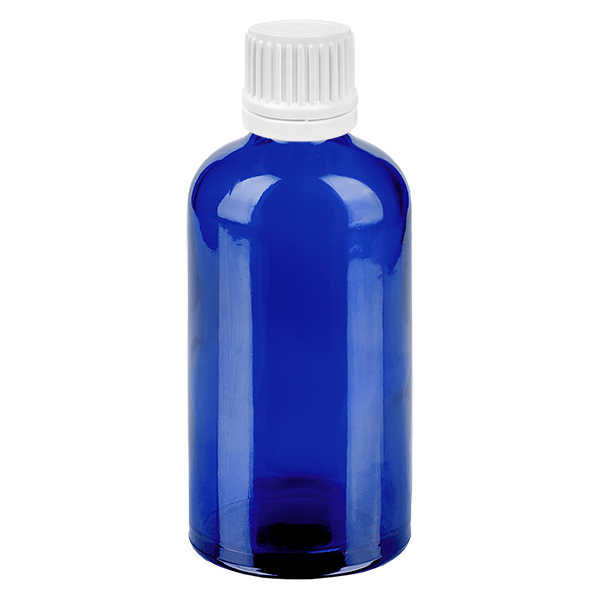 100ml Tropfflasche 0.7mm weiß Originalitätsverschluss BlueLine UT18/100