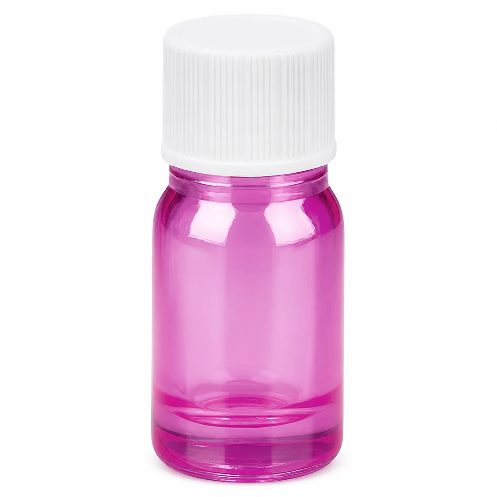 5ml Probenflasche mit 11mm Öffnung und weißem Schraubdeckel für sichere Aufbewahrung