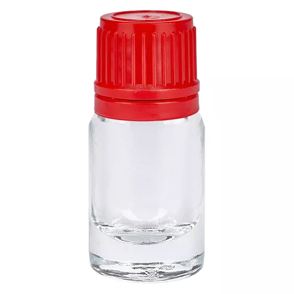 5ml Flasche 11mm Schraubverschluss rot Originalitätsverschluss ClearLine UT18/5 5ml Flasche 11mm Schraubverschluss rot Originalitätsverschluss ClearLine UT18/5