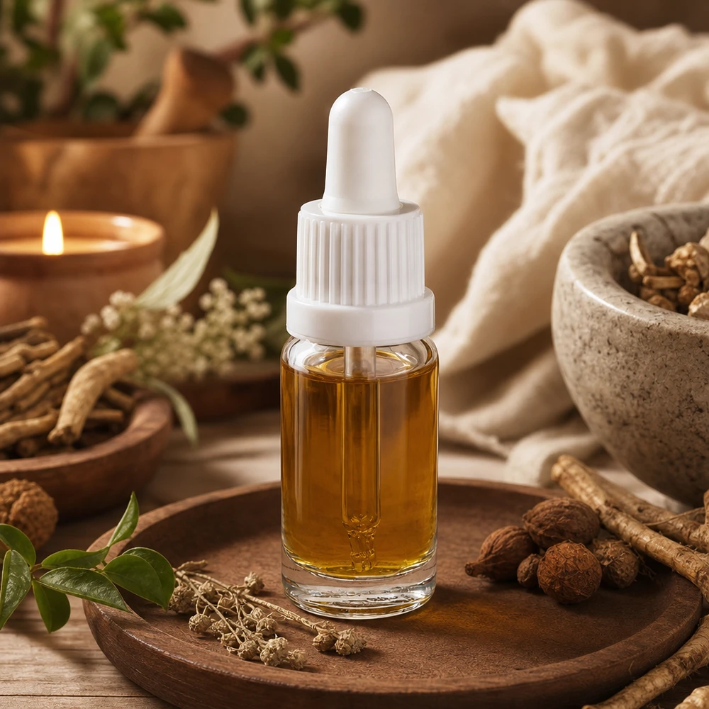 Präzise dosierbare 10ml Pipettenflasche weiss OV für ätherische Öle und Naturextrakte