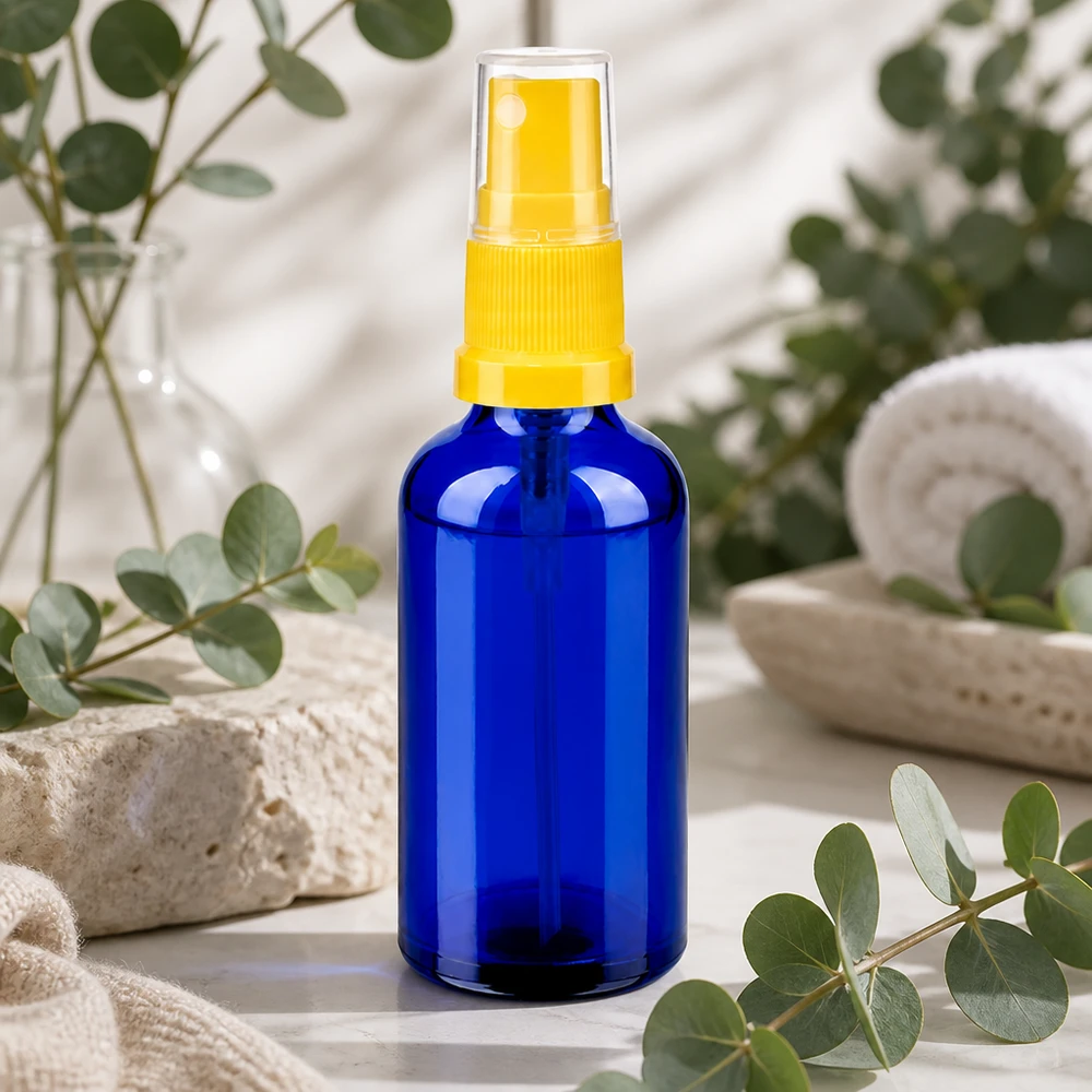 Umweltfreundliche 50ml Glassprayflasche - wiederverwendbar für natürliche Hautpflege und Aromamischungen