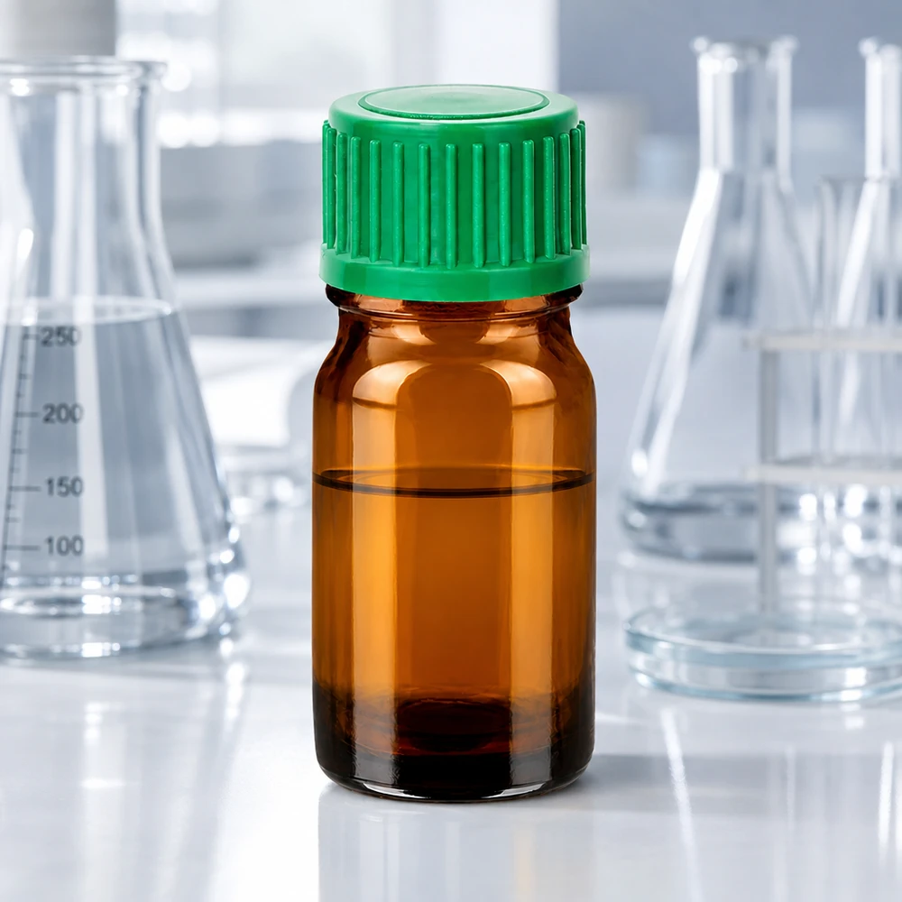 Sterile 5ml Glasflasche braun mit grünem Verschluss für Kosmetik und Hautpflegeprodukte
